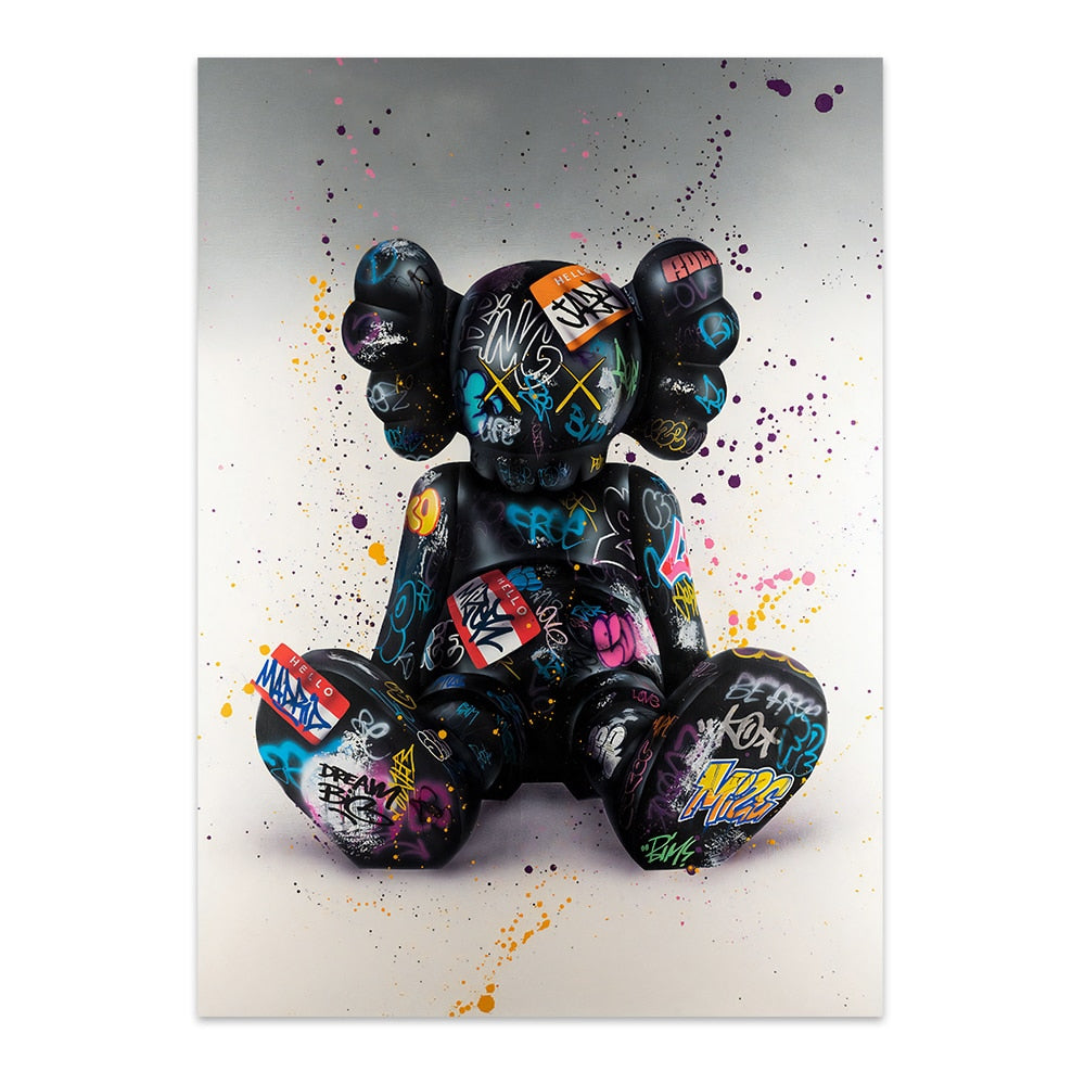 Arthia Designs - Graffiti Bear Statue Canvas Art - Review