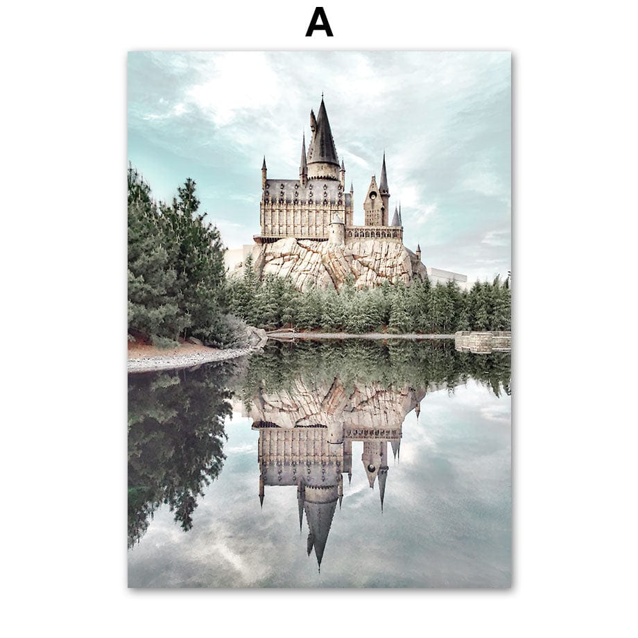 Arthia Designs - Vintage Dark Castle Forest Canvas Art - Review